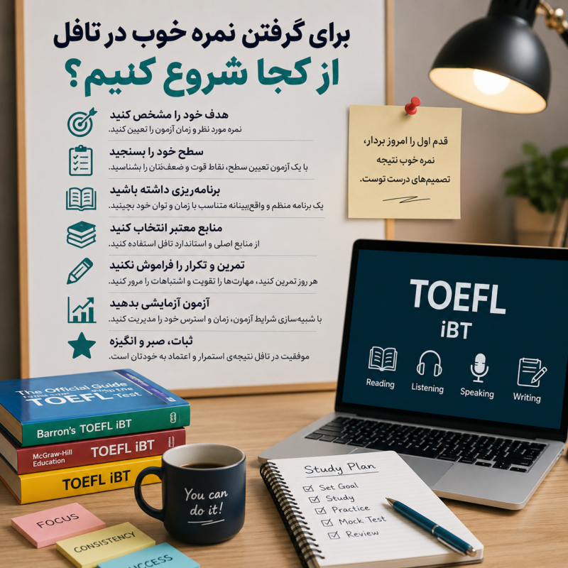 برای گرفتن نمره خوب در تافل از کجا شروع کنیم؟
